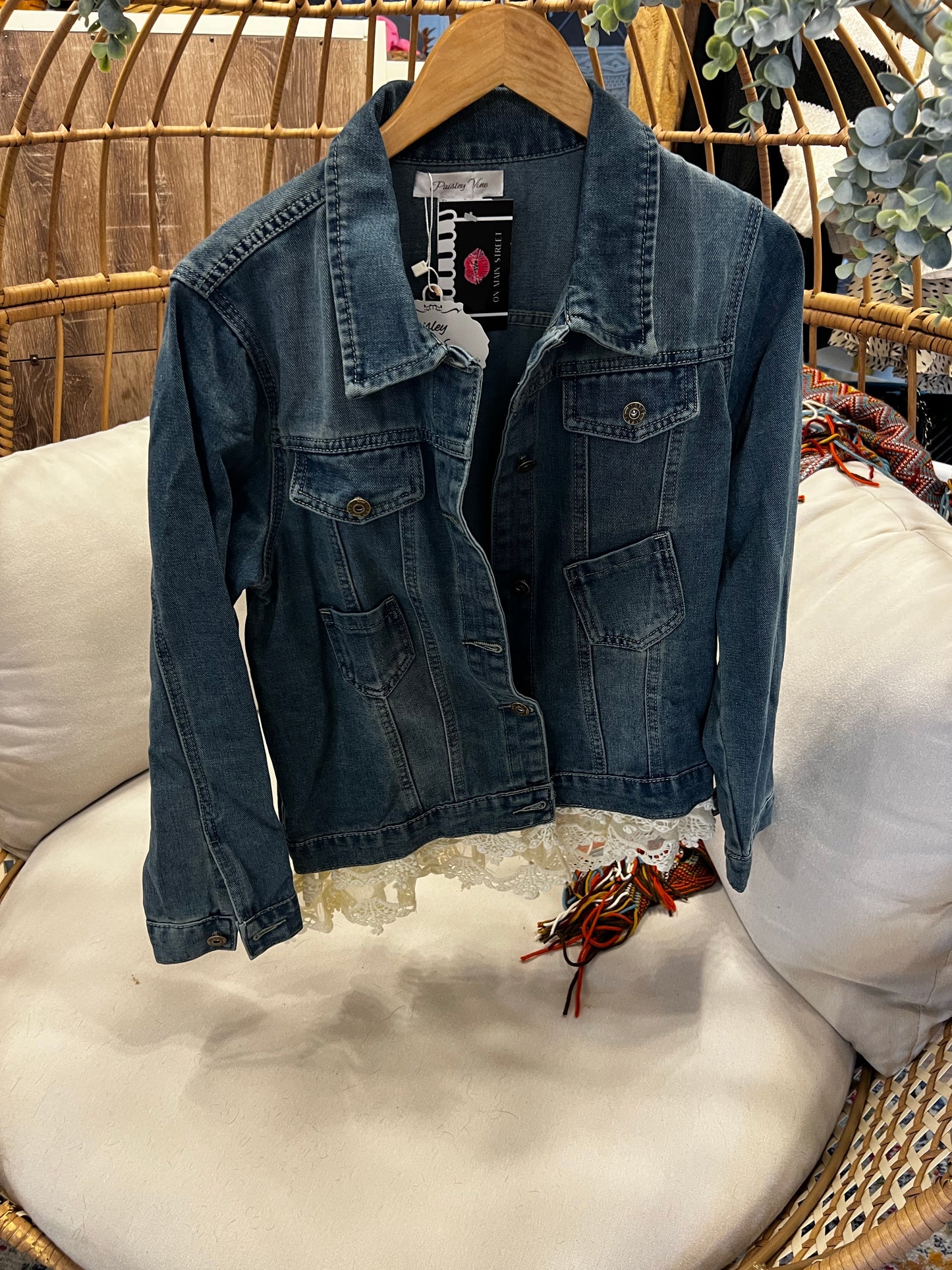 Lace Out Denim Jacket