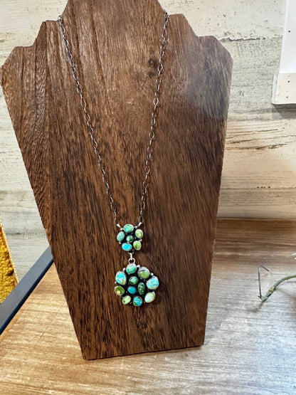 Mix turquoise necklace lariat