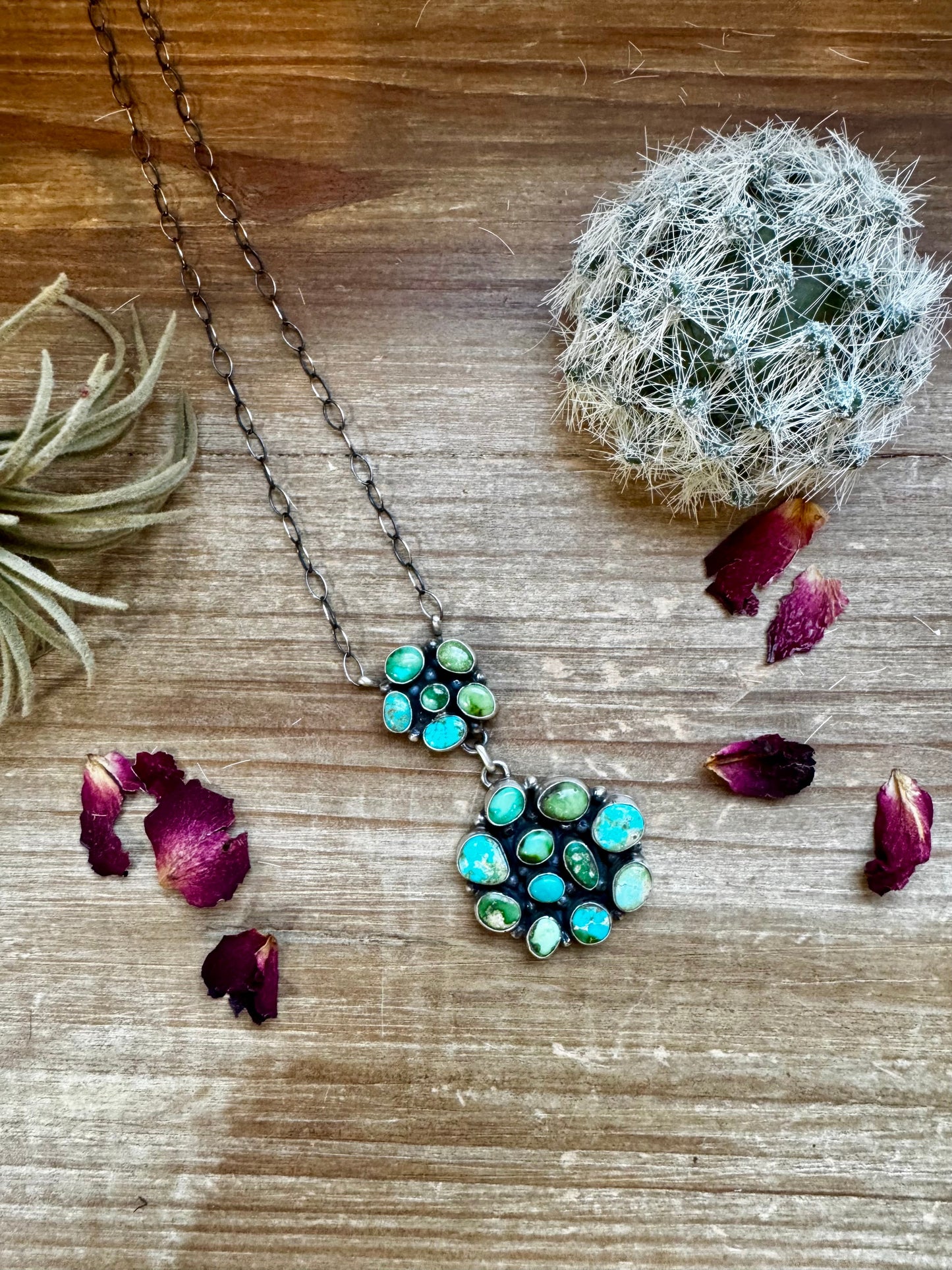 Mix turquoise necklace lariat