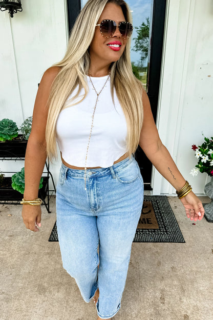 PREORDER: Alexie Straight Leg Cropped Jeans