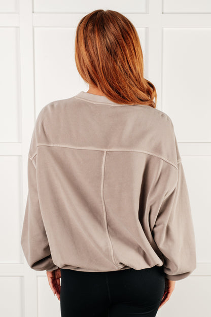 Beyond the Basics Pullover in Ash Mocha