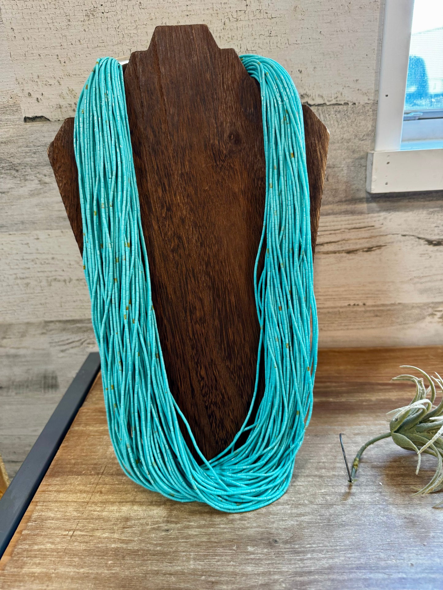 Multi strand Kingman turquoise necklace