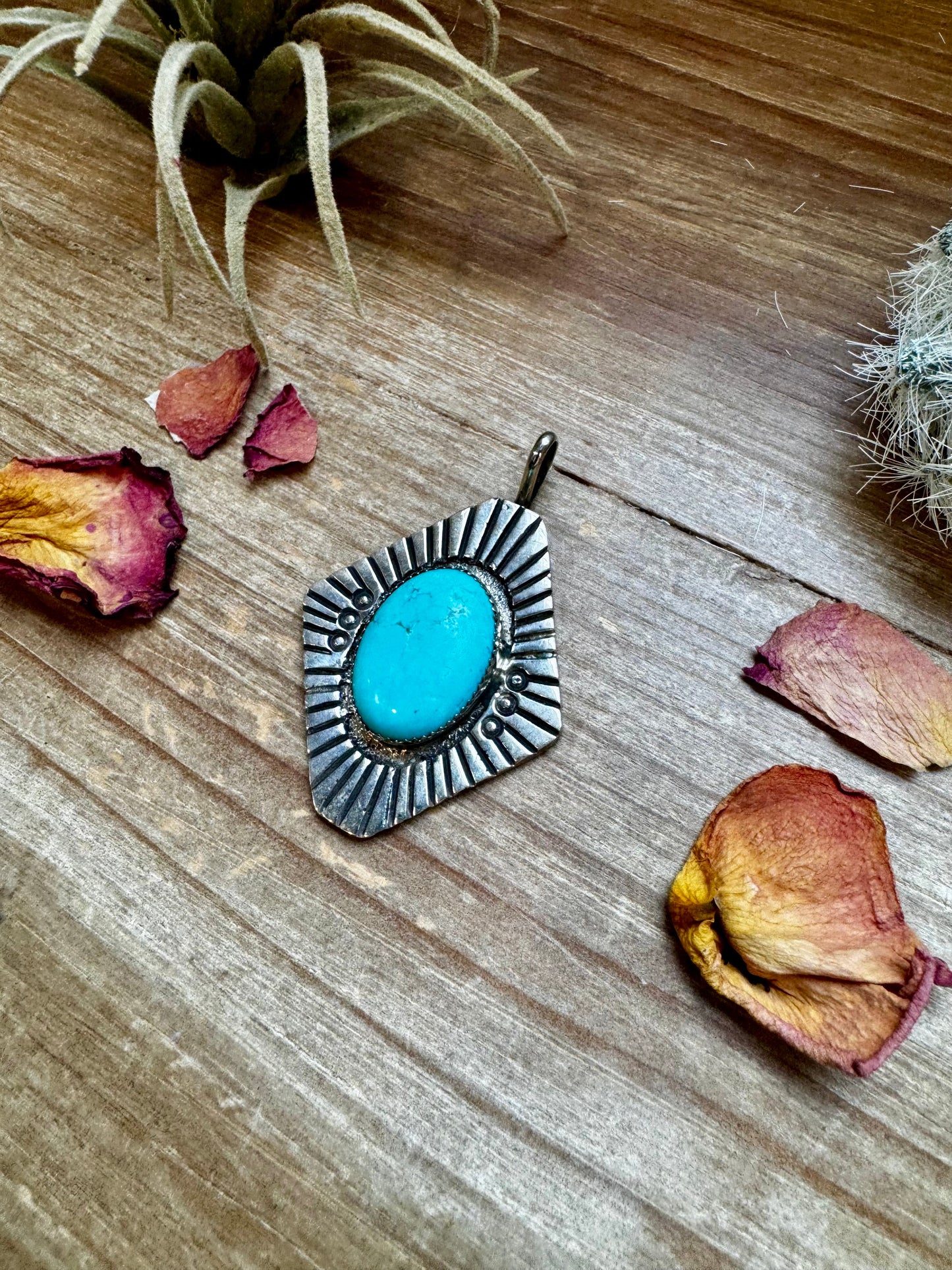 Big Pendant -Turquoise & Sterling Silver