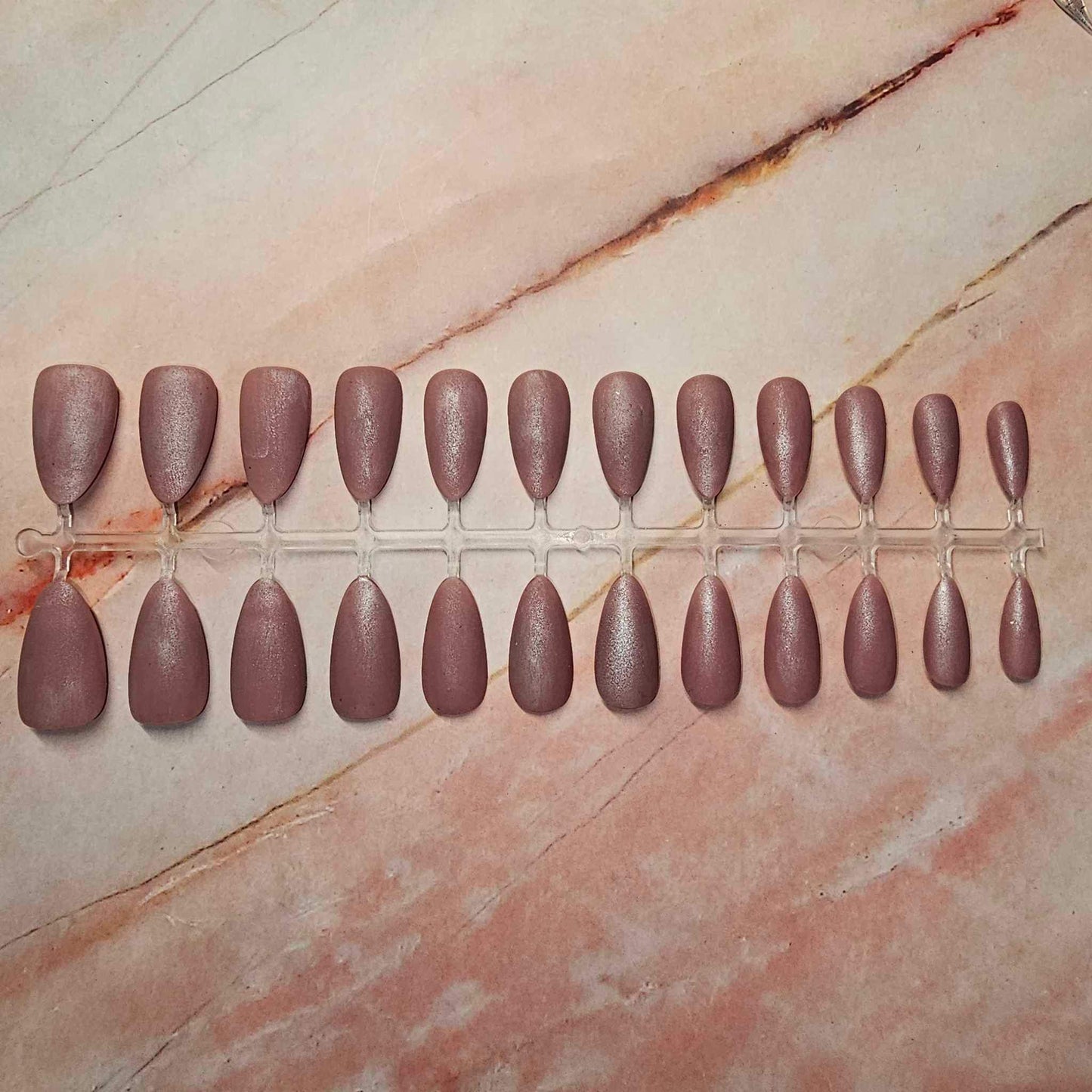 Medium Almond Press On Nails